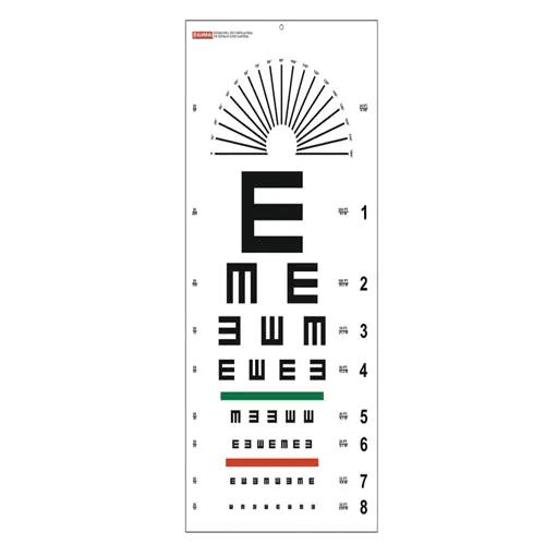 Optotip plansa "E" - 6 m