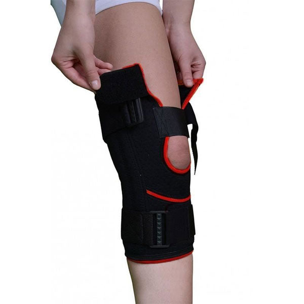 Orteza de genunchi mobila cu insertii laterale - lunga si deschisa in partea superioara BRK2103A by Berks