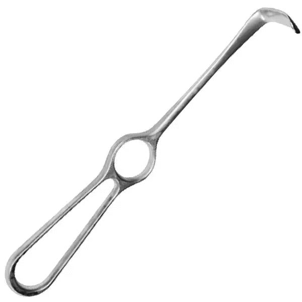 Departator abdominal Langenbeck cu varf plat, 22 cm