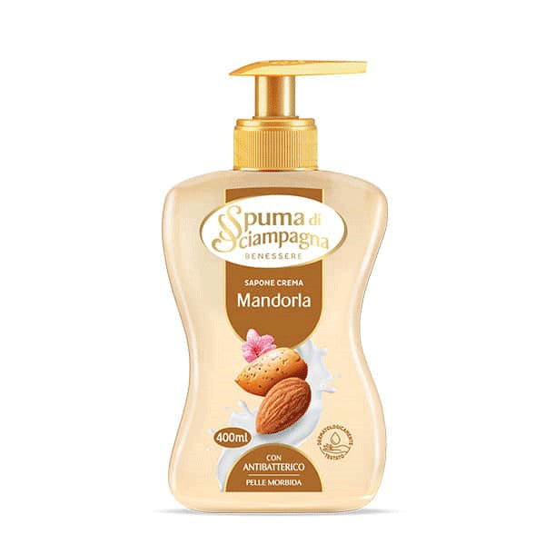 Sapun lichid cu dozator, lapte de migdale, 400 ml, Spuma di Sciampagna by SDS