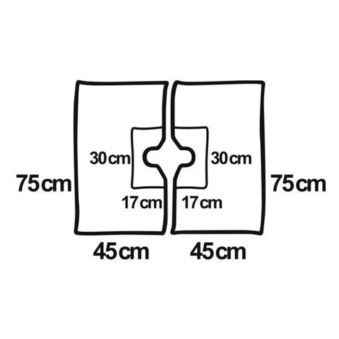 Camp chirurgical steril Foliodrape, 75x90 cm, sectionat