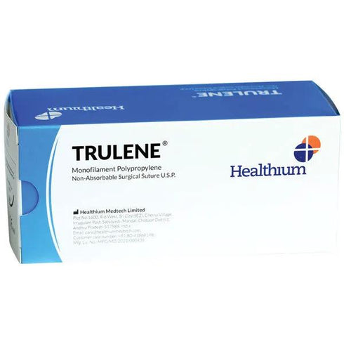 Fire sutura neresorbabile Polipropilena TRULENE cu ac, 12 buc.
