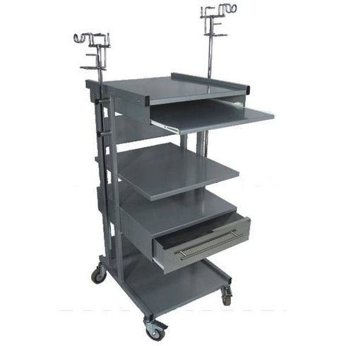 Troliu aparate cu suport tastatura si priza R3 | medizone.ro