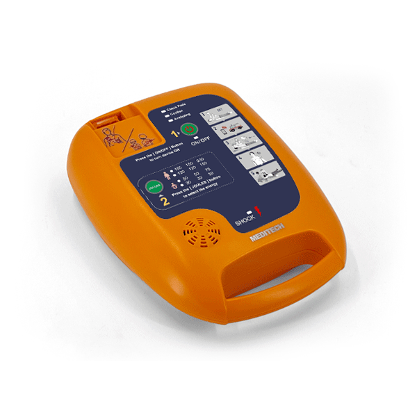 Defibrilator extern automat DEFI 5S PRO cu meniu in limba romana+geanta+suport perete+kit prim-ajutor