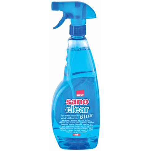 Solutie curatat geamuri, Sano, Clear Blue Triger, 1 L