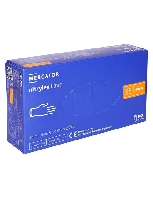 Manusi de examinare nitril nepudrate Nitrylex, Basic Dark Blue, 100 buc.