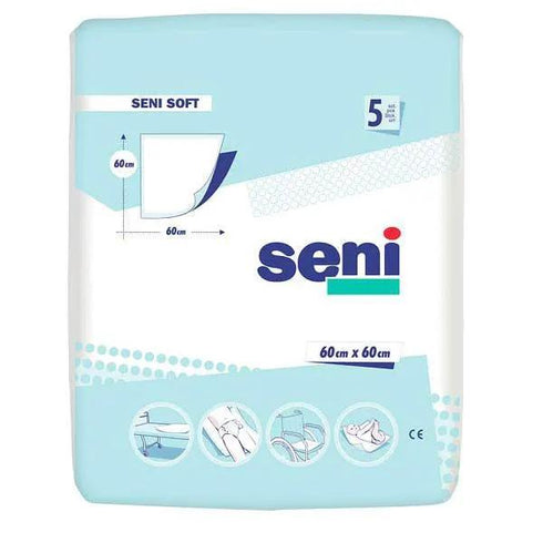 Aleze Seni Soft Super, 60 cm x 60 cm, 5 bucati
