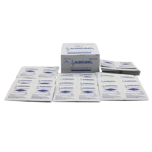 Comprese sterile impregnate cu alcool ALGOCLEAN (200 buc.)