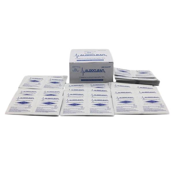 Comprese sterile impregnate cu alcool ALGOCLEAN (200 buc.) by Nespecificat