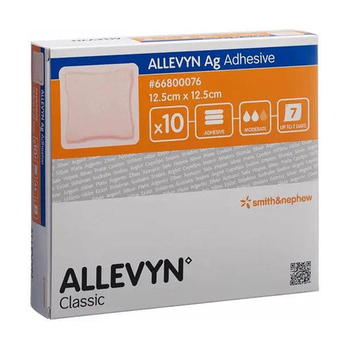 Pansament steril superabsorbant ALLEVYN Ag Adhesive, 12.5 cm x 12.5 cm