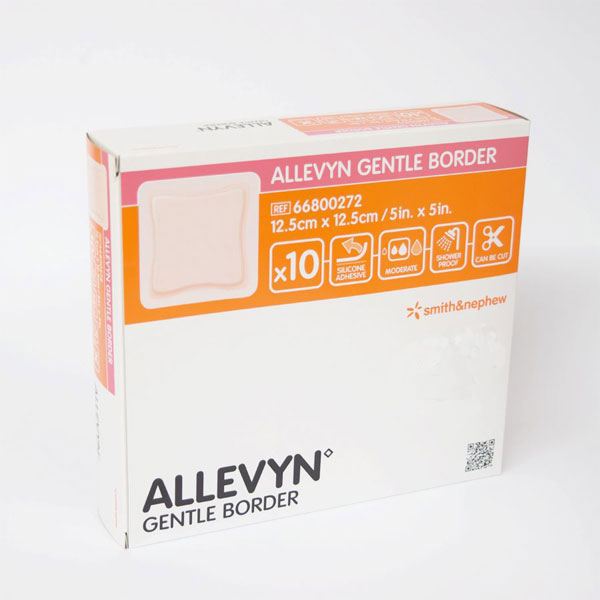 Pansament absorbant ALLEVYN Gentle Border, 12.5 x 12.5 cm|Medizone
