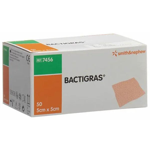 Pansament cu parafina Bactigras, 5 cm x 5 cm
