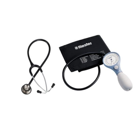 Tensiometru si stetoscop Ri-San Combi Set, albastru - medizone.ro