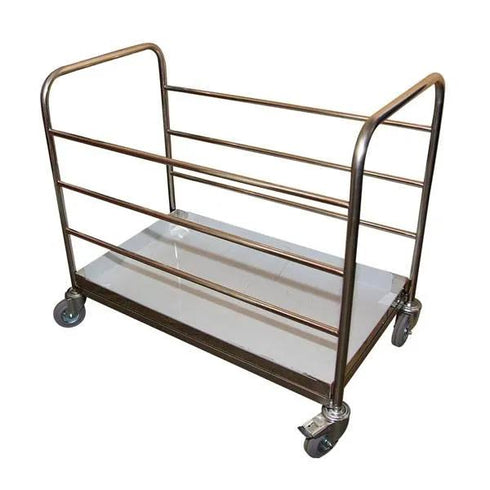 Carucior din inox tip platforma, colectare rufe