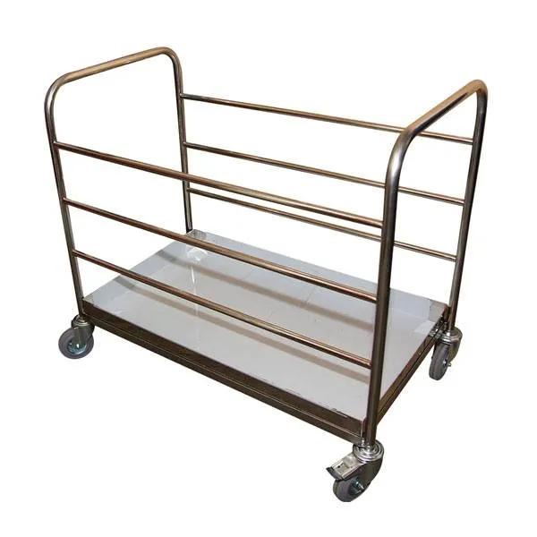 Carucior din inox tip platforma, colectare rufe
