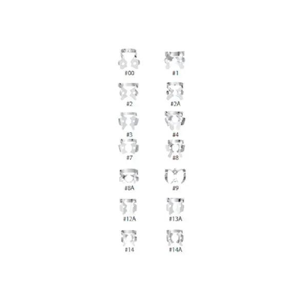 Cleme diga cu aripioare, Hygenic Gloss Finish Winged Clamps
