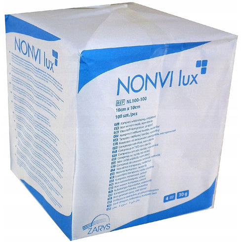 Comprese nesterile netesut NONVI lux, 10 cm X 10 cm, 100 buc. by Zarys