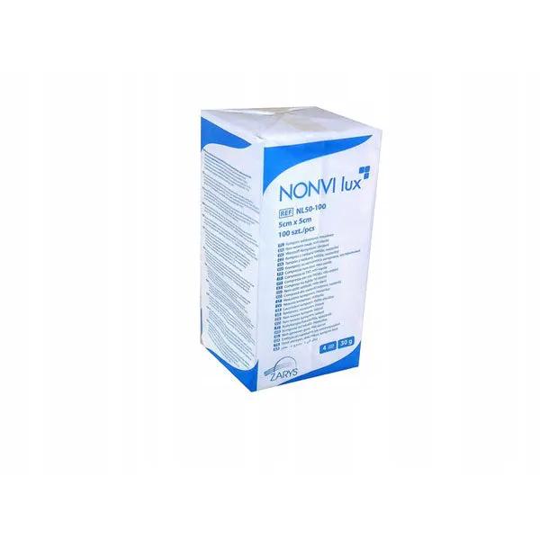 Comprese nesterile netesut NONVI lux, 5 cm X 5 cm, 100 buc.