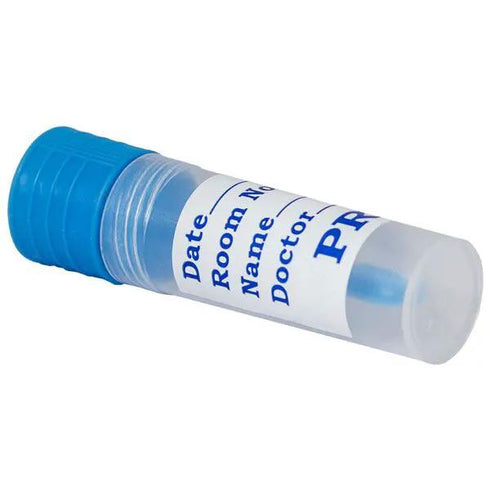 Coprorecoltoare sterile, capac albastru filetat, 20 ml