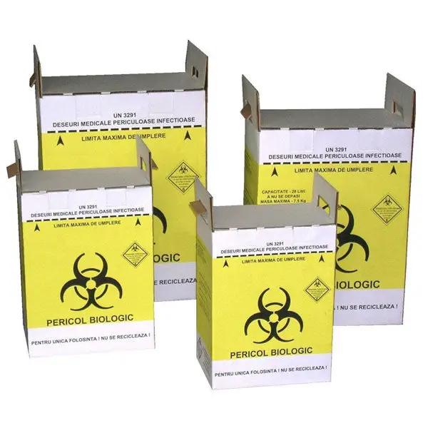 Cutii carton deseuri infectioase, diverse capacitati