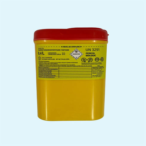Recipient polipropilena taietoare-intepatoare Pocket Line, 0.4 L|Medizone
