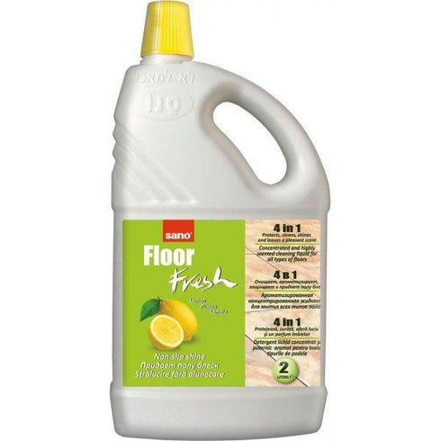 Detergent lichid pardoseli Sano, Floor Fresh Lemon, 2L by Sano