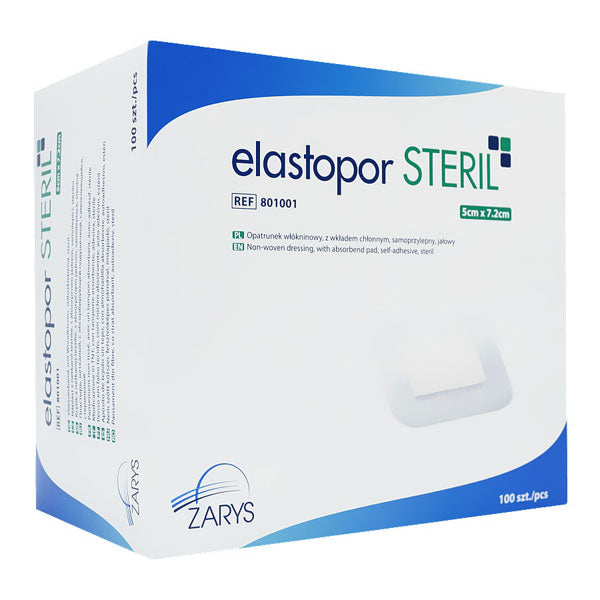 Pansament cu corp absorbant Elastopor Steril, 5 cm X 7.2 cm by Zarys