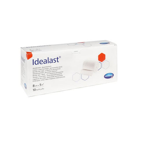 Fasa elastica alba IDEALAST, 8 cm x 5 m|Medizone