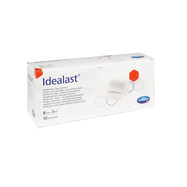 Fasa elastica alba IDEALAST, 8 cm x 5 m|Medizone