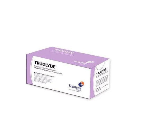 Fire sutura resorbabile Acid Poliglicolic TRUGLYDE cu ac, 12 buc.