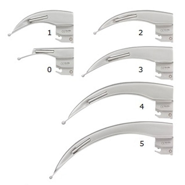Lame laringoscop FO McIntosh, nr. 0-5, Ka-We | medizone.ro