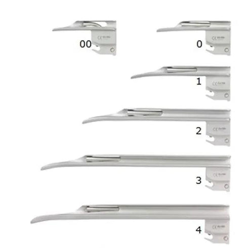 Lame laringoscop FO Miller, nr. 00-4, KaWe
