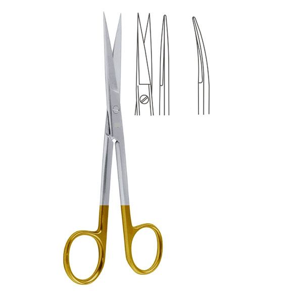 Foarfeca Iris dreapta/curba cu TC | medizone.ro