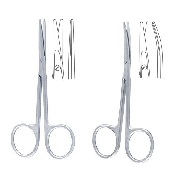 Foarfeca strabism dreapta/curba, 11.5 cm | medizone.ro