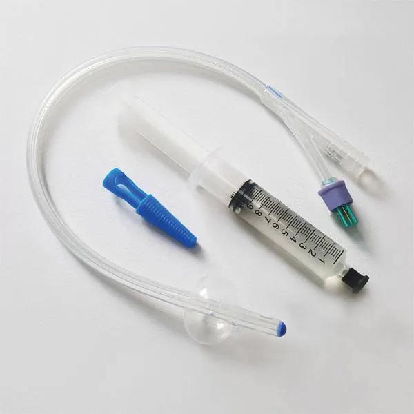 Sonde Foley 2 cai, cu valva de plastic si balon, radioopace si prevazute cu seringa preumpluta, sterile