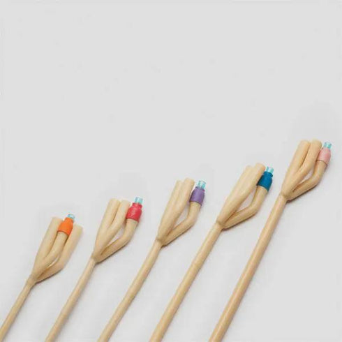 Sonde Foley 3 cai, cu valva de plastic si balon, sterile