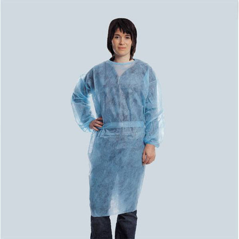 Halate vizitator nesterile FOLIODRESS S, albastre, 5 x 10 buc.|Medizone