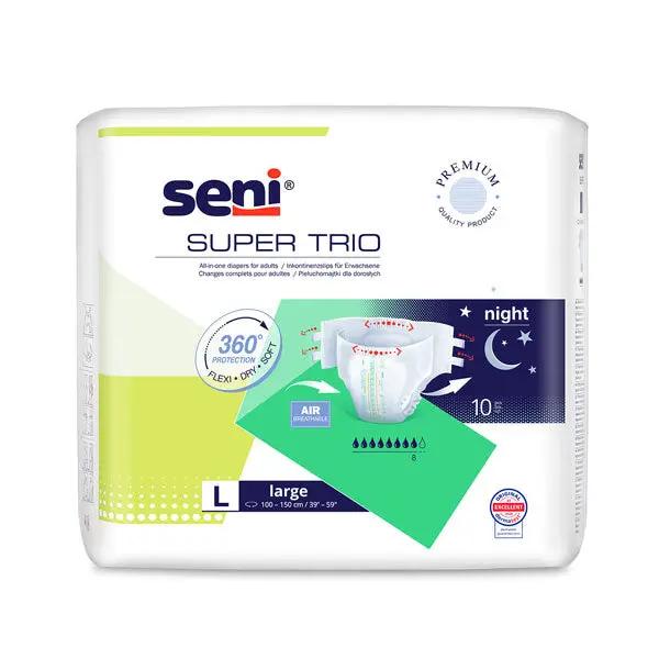 Scutece adulti SENI SUPER TRIO Large, 8 picaturi