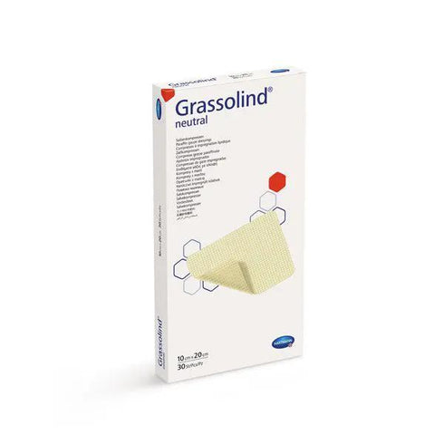 Pansamente Grassolind, impregnate cu unguent neutru si parafina, 10 cm x 20 cm, 30 buc.