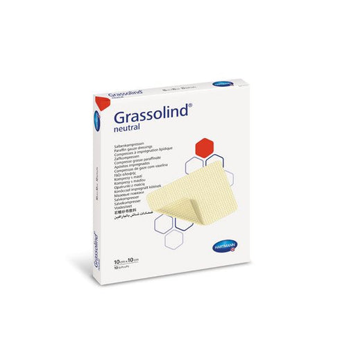 Pansamente Grassolind, impregnate cu unguent neutru si parafina, 10 cm x 10 cm, 10 buc.|Medizone