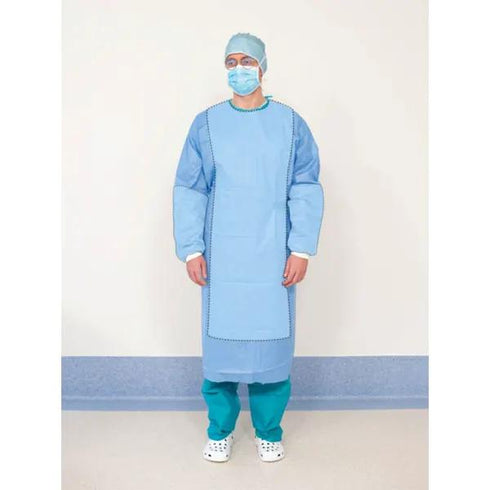 Halat chirurgical cu zone impermeabile STANDARD PLUS, steril, cu 2 prosoape absorbante - ALPHAtex