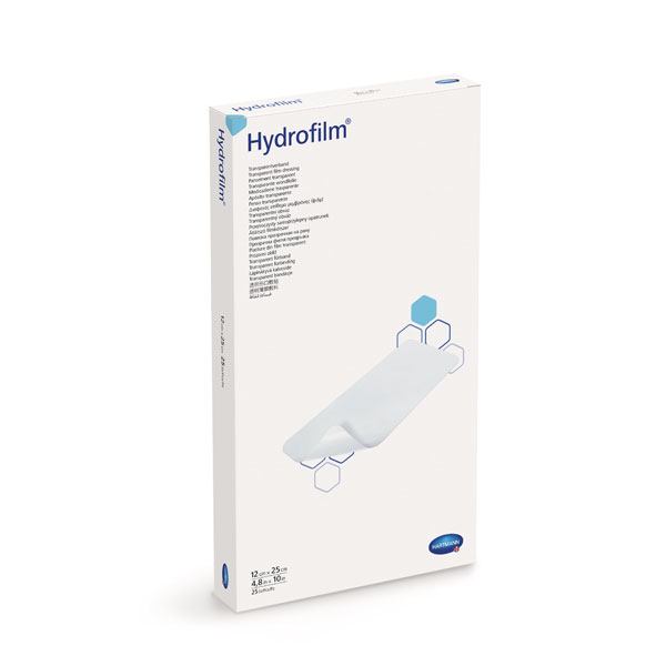 Plasturi sterili transparenti HYDROFILM, 12 cm X 25 cm, 25 buc.|Medizone