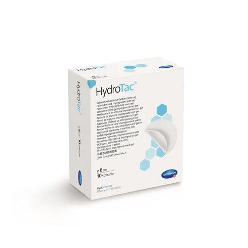 Pansament hidroactiv cu hidrogel Hydrotac, rotund, diametru 6 cm, 10 buc.