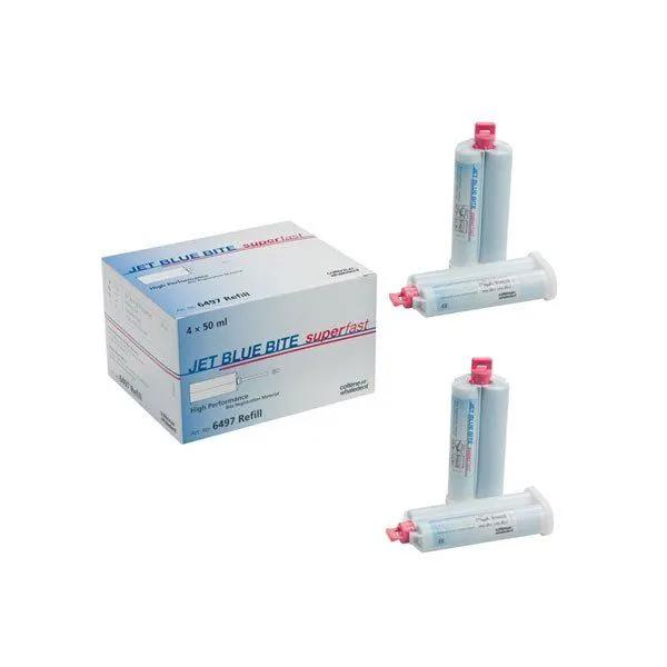 Material inregistrare ocluzie Jet Blue Bite Superfast, 4 x 50 ml