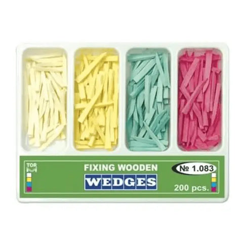 Kit pene interdentare asortate, lemn, 200 buc., TOR VM