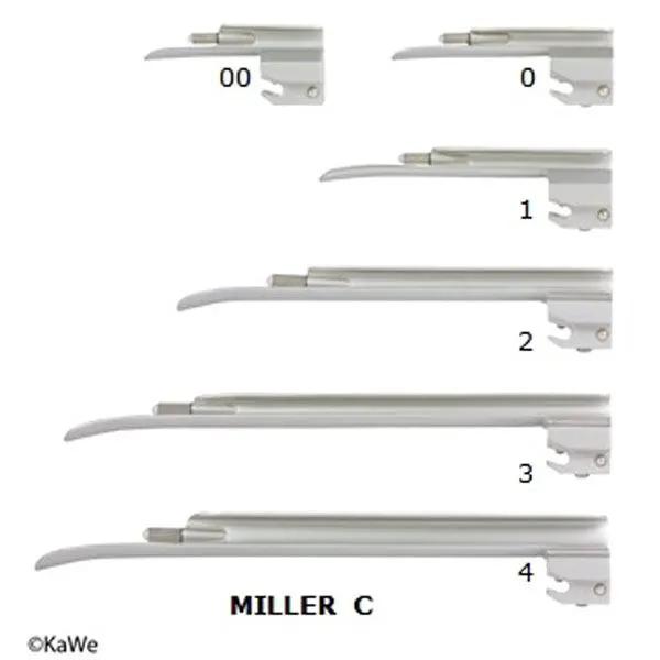 Lame laringoscop Miller, nr. 00-4, KaWe