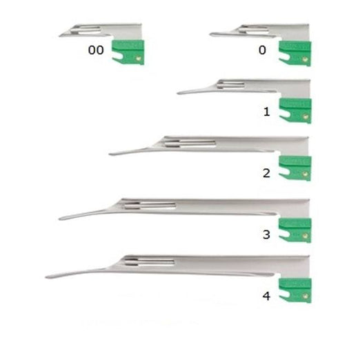 Lame laringoscop Economy FO Miller, nr. 00-4, Ka-We