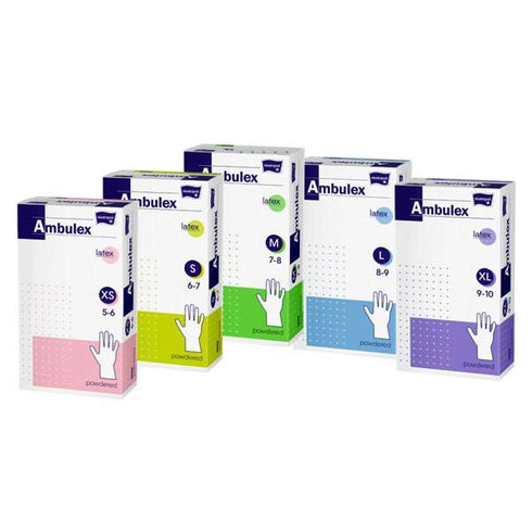 Manusi examinare latex pudrate Ambulex | Medizone - Tu tratezi. Noi iti furnizam produse.