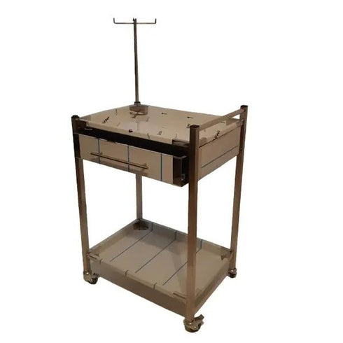 Masa EKG, din inox, cu sertar