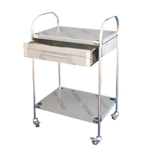 Masa tratament inox cu manere verticale si sertar|Medizone